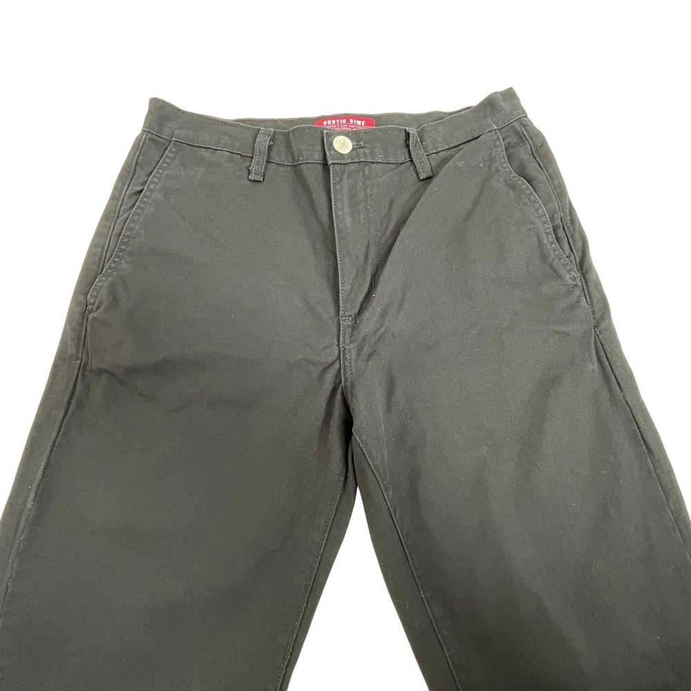 Rustic Dime Workwear Chino Pants Mens 30 Black Pockets Straight Cotton